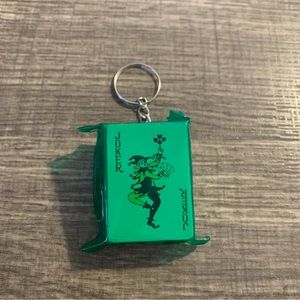 Green Mini Playing Cards with Keychain